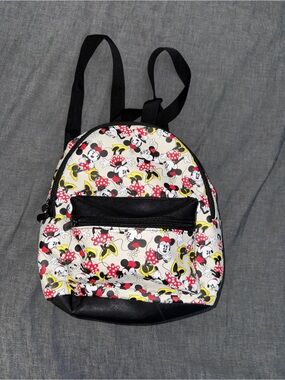Disney Minnie Mouse Cream Mini Backpack with Red & Yellow Dress